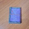 Caderno indiano artesanal estampa de Buda 13x9cm roxo