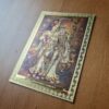 adesivo de Radha & Krishna dourado acabamento fino