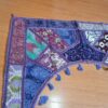 Bandô de porta indiano (Toran) em arco bordado lilás e colorido 95cm