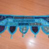 bandô de porta indiano (toran) com 5 pontas bordado