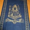 colcha indiana de Shiva marinho e dourado