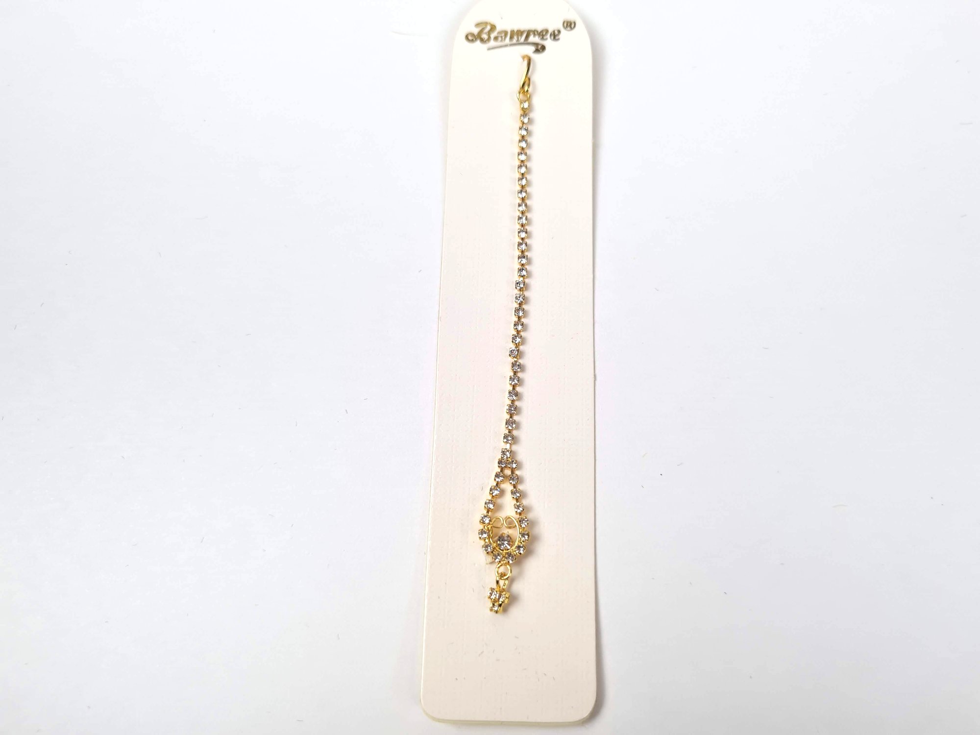 tika indiana dourada com strass