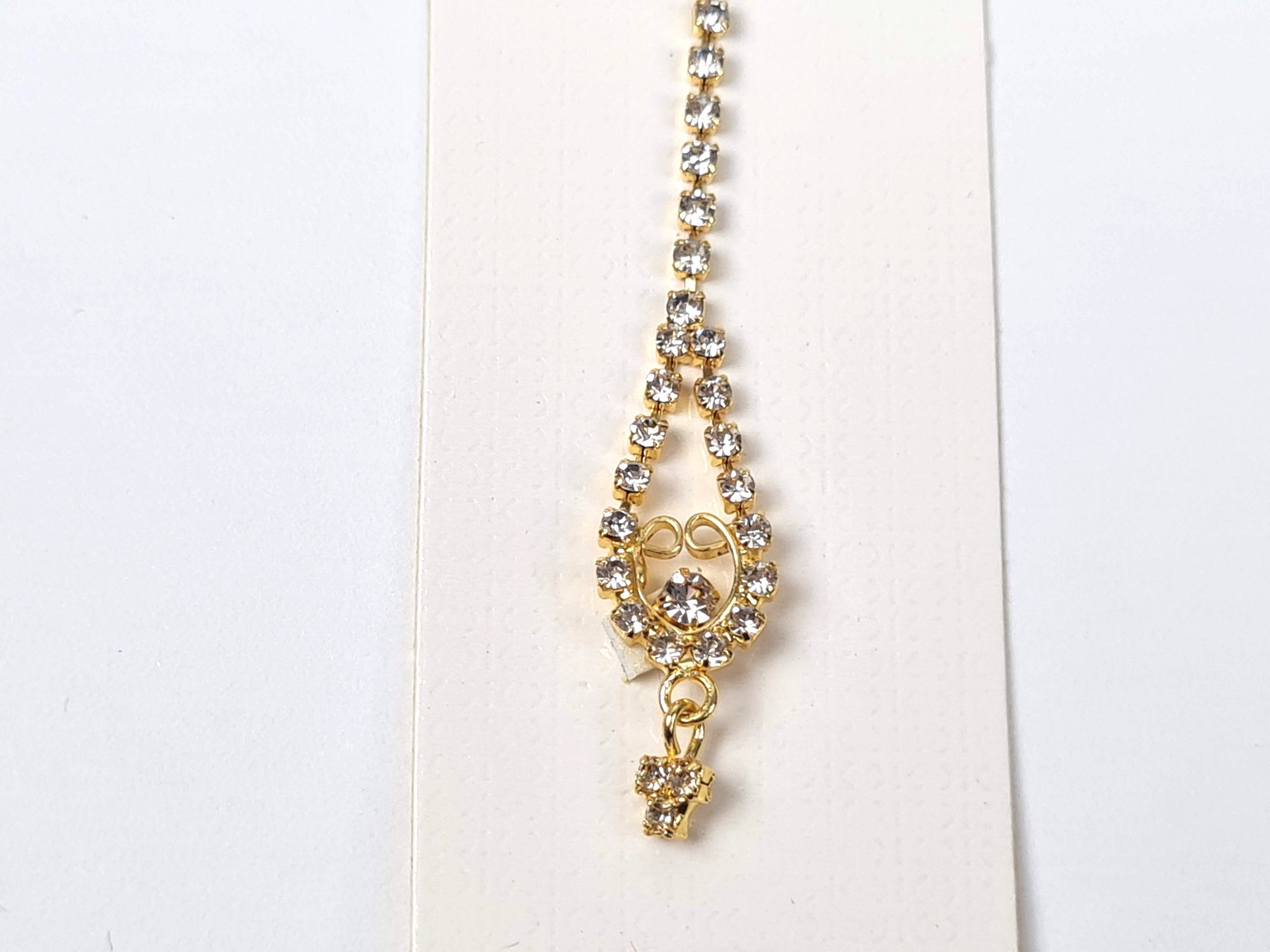 tika indiana dourada com strass