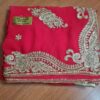 saree indiano de noiva vermelho e dourado com pedrarias extra luxo