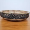Centro de mesa indiano de madeira maciça talhada etnicamente 28cm