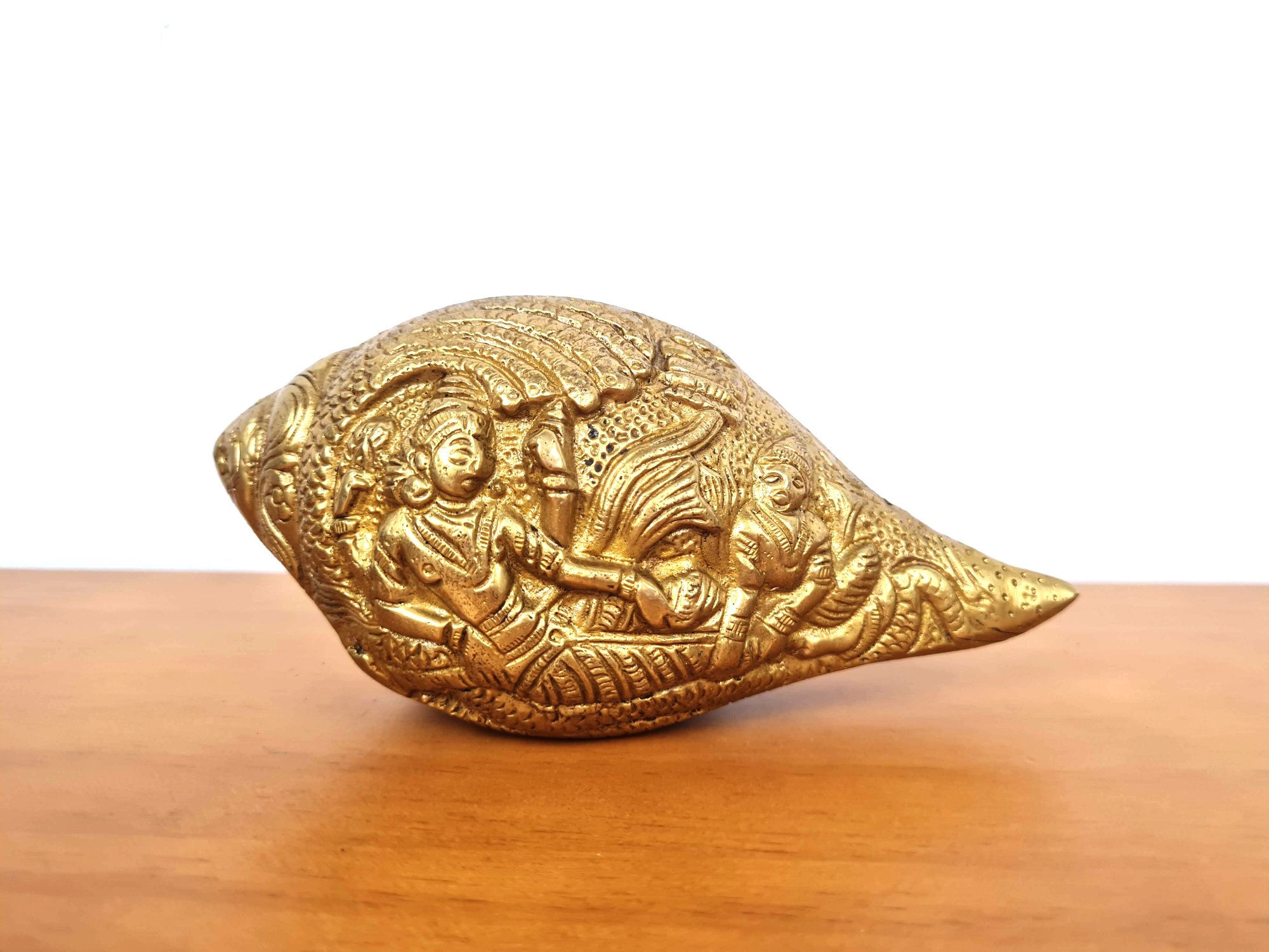 shankha (concha), búzio de Vishnu na concha com