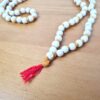 Japamala de sementes de Neem redondas - 7mm (tassel red)