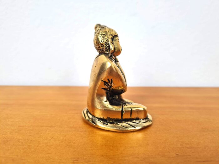 Buda estatueta indiana de metal brass 6cm