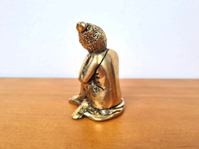 Buda estatueta indiana de metal brass 6cm