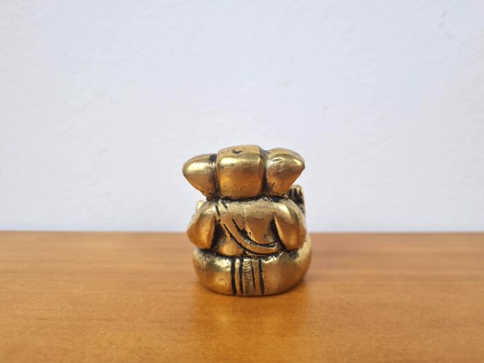 miniatura de Ganesha maciço em metal 5 cm