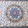 Panô indiano de algodão estampa de mandala e elefantes vinho e azul 2,10m