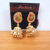 Brinco Jumkha Paisley de sino dourado e guizos