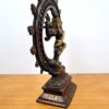 Estátua do Deus Shiva Nataraja em bronze pintado com 20 cm