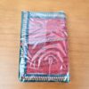 Caderno indiano artesanal estampa de Buda 13x8cm vermelho