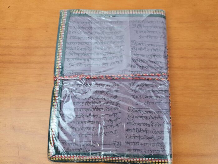Caderno indiano artesanal estampa de Buda 19x14cm lilás