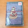 agenda indiana artesanal de Buda lilás 18x13cm