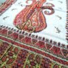 Lenço indiano estampado viscose floral tons terrosos