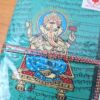 Caderno artesanal indiano estampa de Ganesha 18x13cm turquesa