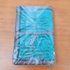 Caderno artesanal indiano estampa de Ganesha 13x8cm turquesa
