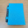 Caderno artesanal indiano estampa de camelos com caneta azul