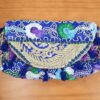 bolsa indiana patchwork lilás com tassel