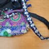 Bolsa indiana Banjara 100% bordada a mão lilás e color