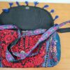 Bolsa indiana Banjara 100% bordada a mão vermelho e coloridos