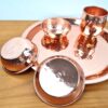 Conjunto de Thali em cobre puro para Poojas 5 peças