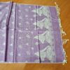 Echarpe indiana algodão com viscose estampa de OM e Shiva lilás