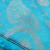 Echarpe indiana  dupla face viscose luxuosa estampa paisleys azul