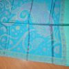 Echarpe indiana  dupla face viscose luxuosa estampa paisleys azul
