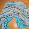Echarpe indiana  dupla face viscose luxuosa estampa paisleys azul