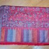 Echarpe indiana  dupla face viscose luxuosa estampa paisleys vermelho e color