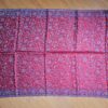 lenço indiano luxuoso de viscose floral dupla face vermelho e coloridos