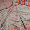Echarpe indiana  dupla face viscose luxuosa estampa paisleys vermelho e color