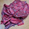 Echarpe indiana  dupla face viscose luxuosa estampa paisleys vermelho e color