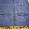Echarpe indiana algodão com viscose estampa de Ganesha roxo
