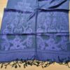 Echarpe indiana algodão com viscose estampa de Ganesha roxo