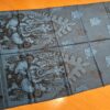 Echarpe indiana algodão com viscose estampa de Ganesha azul