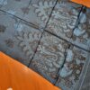Echarpe indiana algodão com viscose estampa de Ganesha azul