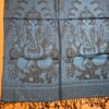 Echarpe indiana algodão com viscose estampa de Ganesha azul
