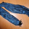 Echarpe indiana algodão com viscose estampa de Ganesha azul