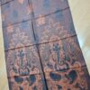 Echarpe indiana algodão com viscose estampa de Ganesha ferrugem