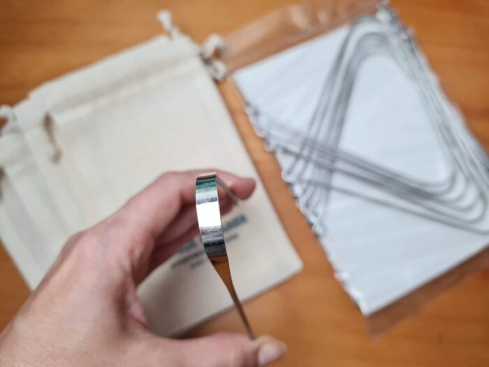 Kit 12 Raspadores de língua em aço inoxidável (slim) fabricado na Índia