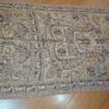 Echarpe indiana algodão com viscose dupla face estampa de elefantes bege e lilás com bege e marrom
