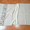 Pashimina indiana de cashmere estampa floral listrada amarela