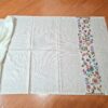 Pashimina indiana de cashmere estampa floral listrada amarela