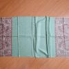 Pashimina indiana estampada de viscose com franjas verde