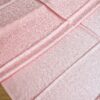 Pashimina indiana estampada de viscose com faixas estampadas paisley rosa