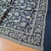 Echarpe indiana dupla face estampa Paisley preto e bege